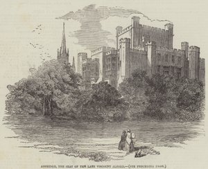 Ashridge, edesmenneen varakreivi Alfordin istuin (kaiverrus) tekijältä English School