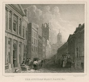 Auction Mart, St Bartholomews Lane, Lontoo ja Bank tekijältä English School