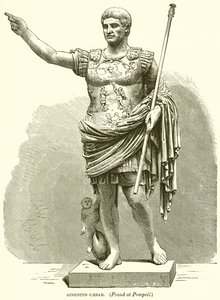 Augustus Caesar. (Löytyi Pompejista) tekijältä English School