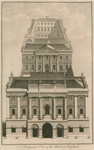 Bank of England, George Sampsons Building, 1734 tekijältä English School
