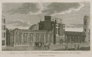 Bank of England, West Wing lisäsi Sir Robert Taylor, 1783 tekijältä English School