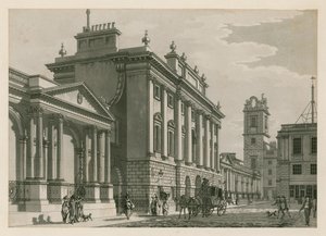 Bank of England, West Wing lisäsi Sir Robert Taylor, 1783 tekijältä English School