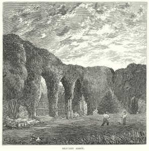 Beaulieun luostari (kaiverrus) tekijältä English School