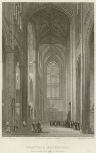 Beauvais Cathedral, Näkymä North Transeptiltä (kaiverrus) tekijältä English School