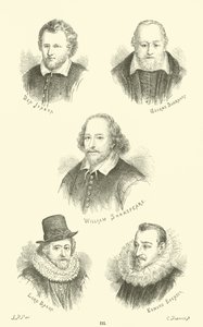Ben Jonson, George Buchanan, William Shakespeare, Lord Bacon, Edmund Spenser tekijältä English School
