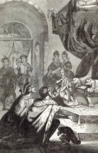 Ranskan prinsessan kihlaus Richard II:lle, kuvitus julkaisusta "Cassell