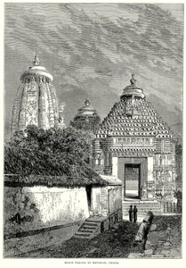 Musta Pagora Kanarakissa, Orissa (kaiverrus). tekijältä English School