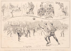 Blackburn Rovers vs. Nottingham County, The Illustrated Sporting and Dramatic News, 23. maaliskuuta 1891 tekijältä English School