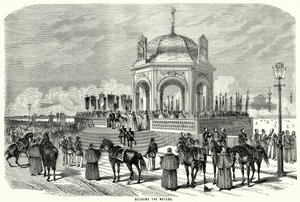 Vesien siunaaminen (kaiverrus) tekijältä English School