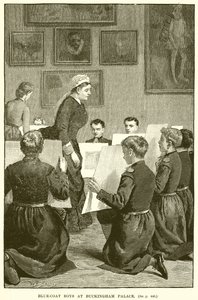 Blue-coat Boys Buckinghamin palatsissa