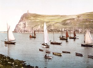 Bradda Head, Isle of Man (käsin värjätty valokuva)