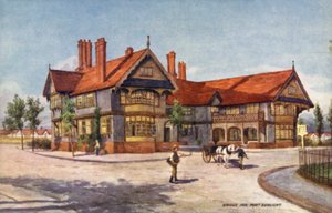 Bridge Inn, Port Sunlight (väri litho) tekijältä English School
