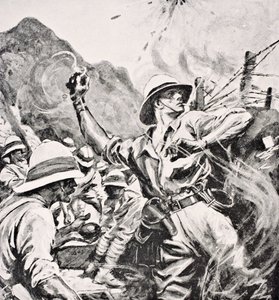 Brittiläinen luutnantti W.T. Forshaw VC, Lontoossa 1916 julkaistusta The War Illustrated Album deLuxesta tekijältä English School