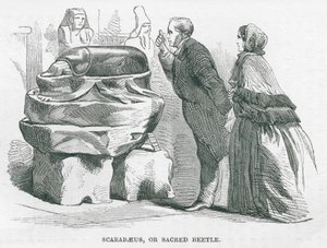 Britisches Museum: Skarabäus oder Heiliger Käfer (Gravur) von English School