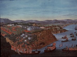 Britit valtaavat Kanadan Quebecin ranskalaisilta vuonna 1759 tekijältä English School