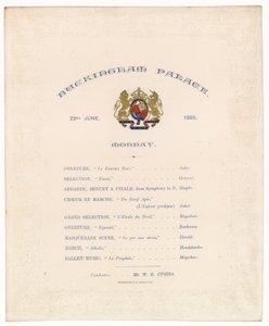 Buckinghamin palatsin konsertti, 22. kesäkuuta 1868 tekijältä English School