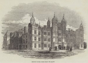 Burghley House, North Front (kaiverrus) tekijältä English School
