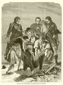 Sir John Mooren hautaaminen Corunnan taistelun jälkeen