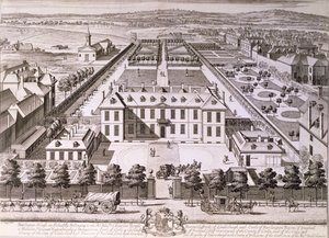 Burlington House Piccadillyssa 1700-luvulla tekijältä English School
