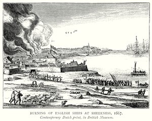 Englantilaisten alusten polttaminen ja Sheernessissä tekijältä English School