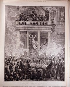 Burning of the Ring Theatre, Wien: Kuinka jotkut pelastettiin, "The Illustrated London News", 24. joulukuuta 1881 (kaiverrus) tekijältä English School
