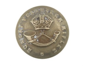 Button, Bombay Volunteer Rifles, 1901-1947 tekijältä English School