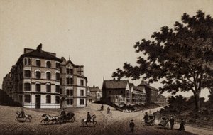 Buxton: Burlington Hotel and Broadwalk (litho) tekijältä English School