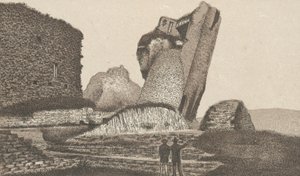 Caerphilly Castle, Kalteva torni (litho) tekijältä English School