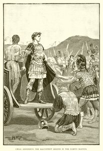 Caesar puhuu Malcontent-legiooneille Campus Martiuksella tekijältä English School