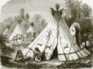Comanche-intiaanien leiri tekijältä English School