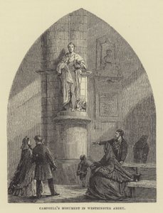 Campbellin muistomerkki Westminster Abbeyssa (kaiverrus) tekijältä English School