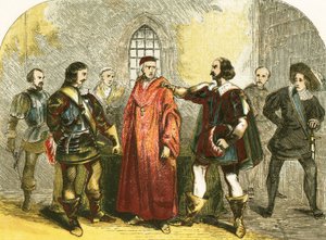Kardinaali Wolsey pidätettiin maanpetoksesta tekijältä English School
