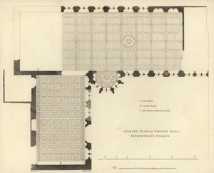 Crosby Hallin kattosuunnitelma tekijältä English School