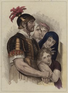 Centurion ja hänen perheensä (väri litho) tekijältä English School