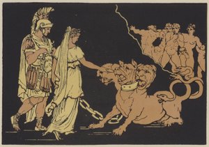 Cerberus (värillinen litografia) tekijältä English School