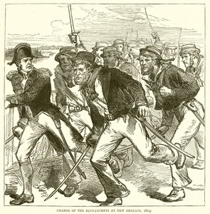Blue-Jacketsin syyte New Orleansissa, 1815 tekijältä English School