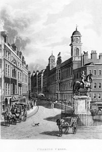 Charing Cross, etsii Strandiä, 1811 tekijältä English School