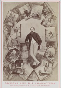Charles Dickens ja hänen hahmonsa, W O Grayn ja W Broadfootin alkuperäisestä kuvasta tekijältä English School