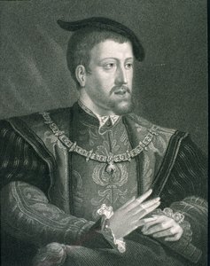 Kaarle V (1500-58) Pyhän saksalaisroomalaisen keisarin ja Espanjan kuninkaan muotokuvagalleria, julkaistu 1833. tekijältä English School