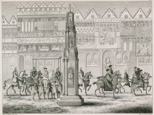 Cheapside Cross, sellaisena kuin se ilmestyi vuonna 1547 tekijältä English School