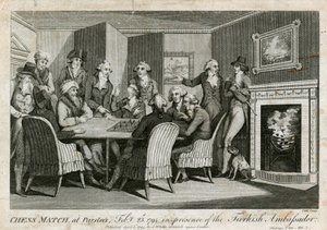 Shakkiottelu Parsloesissa, 23. helmikuuta 1794, Turkin suurlähettilään läsnäollessa tekijältä English School