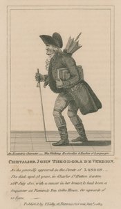 Chevalier John Theodora De Verdion, Kävelevä kirjakauppias ja kielten opettaja tekijältä English School