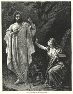 Kristus ilmestyy Maria Magdalenalle (kaiverrus) tekijältä English School