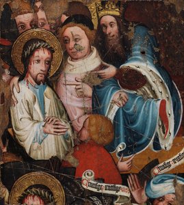Kristus Pilatuksen edessä, n. 1400-25 (tempera & kultalehti paneelissa)