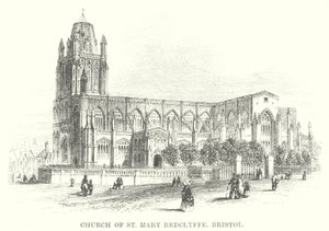 St Mary Redclyffen kirkko, Bristol (kaiverrus) tekijältä English School
