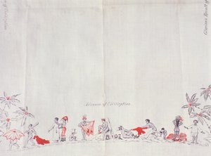 Fidžin sivilisaatio, 1879 (painatus puuvillalle) tekijältä English School