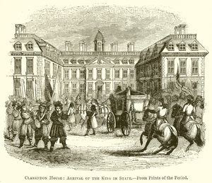 Clarendon House: Kuninkaan saapuminen osavaltioon