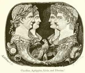 Claudius, Agrippina, Livia ja Tiberius tekijältä English School