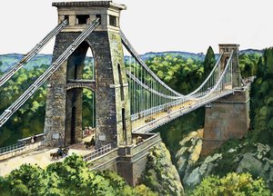 Clifton Suspension Bridge (guassi paperille) tekijältä English School