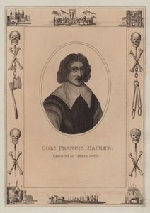Eversti Francis Hacker, teloitettu Tyburnissa, 1660 tekijältä English School